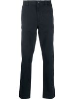 Woolrich pantalon en coton à coupe droite - Bleu