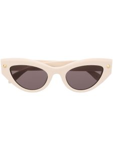 Alexander McQueen Eyewear lunettes de soleil à monture papillon - Blanc