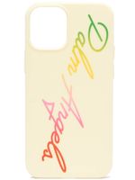Palm Angels coque d'iPhone 12 Mini à logo imprimé - Jaune