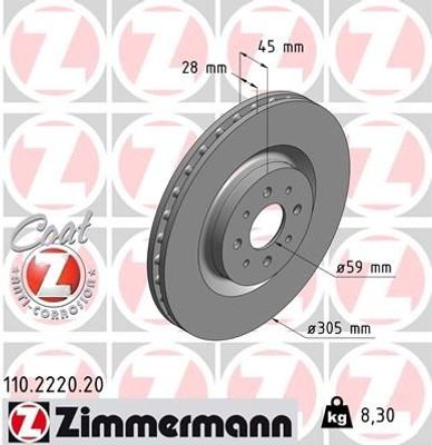 Remschijf Coat Z 110222020