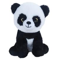 Knuffeldier Panda beer Bamboo - zachte pluche stof - dieren knuffels - zwart/wit - 21 cm   -