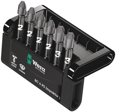Wera Bit-Check 6 PZ Impaktor 1, 6 -delig - 1 stuk(s) - 05057692001