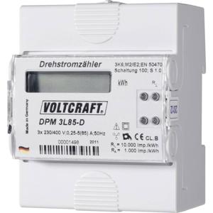 VOLTCRAFT DPM 3L85-D kWh-meter 3-fasen Digitaal 85 A Conform MID: Nee 1 stuk(s)