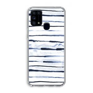 Ink Stripes: Samsung Galaxy M31 Transparant Hoesje