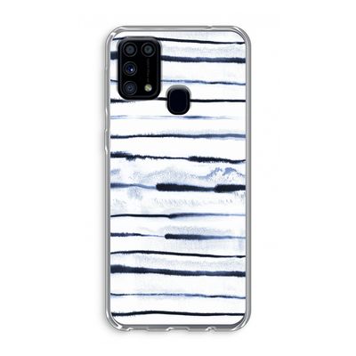 Ink Stripes: Samsung Galaxy M31 Transparant Hoesje