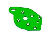 Traxxas - Plate, motor, 6061-T6 aluminum (green-anodized) (TRX-10259-GRN)