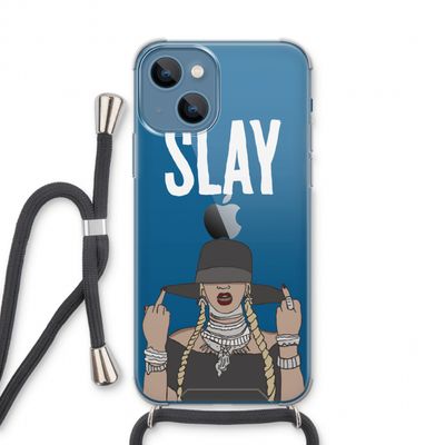 Slay All Day: iPhone 13 Transparant Hoesje met koord