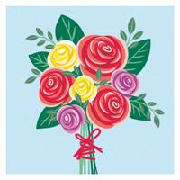 Ravensburger Creart schilderen op nummer - rozen boeket