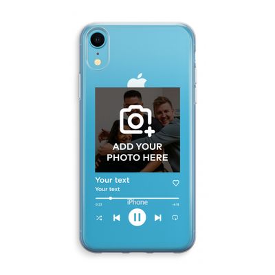 Music Player: iPhone XR Transparant Hoesje
