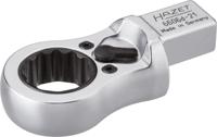 HAZET Insteek-ratel-ringsleutel 6606D-21 · 14 x 18 mm insteekvierkant massief · Buitentwaalfkant profiel · SW 21 mm