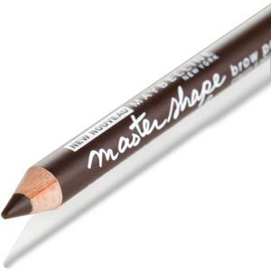 Maybelline Brow Precise Wenkbrauwpotlood - Deep Brown - Donkerbruin - Wenkbrauwpotlood met Stylingborstel (voorheen Master Shape Pencil)