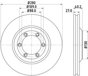 Remschijf Gecoat 54748PRO 8DD355115231