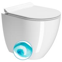 Toilet Closet Swirlflush S-Trap/P-Trap Incl. Montage Kit Sapho Pura 36x50 Wit ExtraGlaze