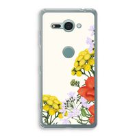 Wilde bloemen: Sony Xperia XZ2 Compact Transparant Hoesje