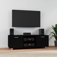 Tv-meubel 120x40,5x35 cm bewerkt hout zwart