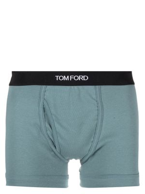 TOM FORD boxer à bande logo - Vert