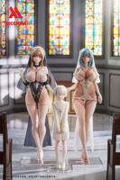 Original Character PU Statues 2-Pack 1/6 Lily Nun & Emily Nurse Illustration by Chowbie 26 cm