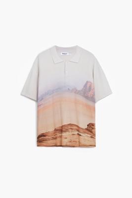 Landschap T-shirt - BROWN - L