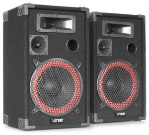 MAX XEN-3508 set PA luidspreker boxen 8" 500W