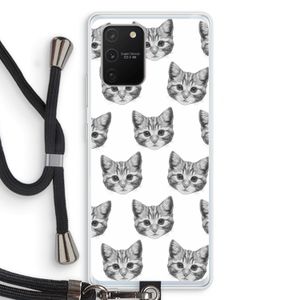 Kitten: Samsung Galaxy S10 Lite Transparant Hoesje met koord