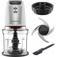 KENWOOD CHP61.00WH - Mini vleesmolen 0,8L - 4 roestvrijstalen messen - 500W - Antislip bodem - Wit