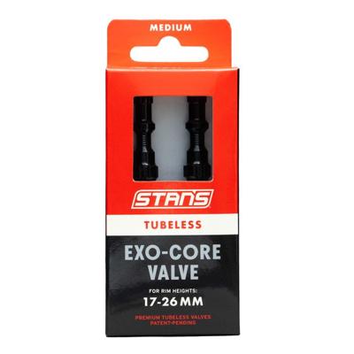 STANS Stan&apos;s tubeless exo-core valves - medium - black