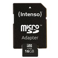 Intenso 3403470 flashgeheugen 16 GB MicroSDHC Klasse 4 - thumbnail