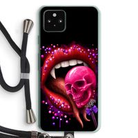 Dodelijk zoet: Pixel 5a 5G Transparant Hoesje met koord