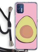 Avocado: Motorola Moto G9 Plus Transparant Hoesje met koord