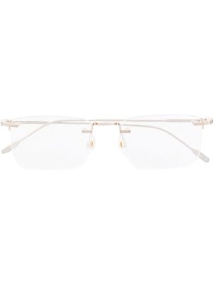 Montblanc lunettes de vue à design sans monture - Or