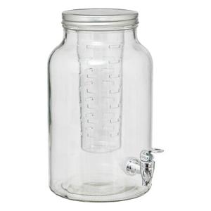 Secret de Gourmet Drankdispenser met infuser - 6.0 liter - glas - limonadetap - waterdispenser