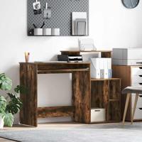 Bureau met Opbergruimte Gerookt eiken 120,5 x 44 x 88,5 cm