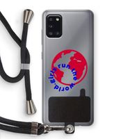 Run The World: Samsung Galaxy A31 Transparant Hoesje met koord