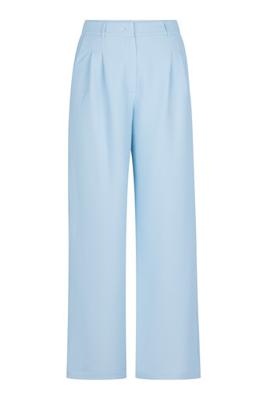 Skye waffle trousers - pastel blue - 13588