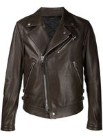 TOM FORD veste en cuir de veau - Marron - thumbnail