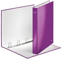 Leitz WOW ringmap 4 ringen, paars Leitz WOW ringmap 4 ringen, paars