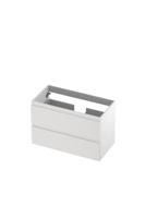 Onderkast INK 2 laden greeploos gelakt 80 cm x 40 cm x 52 cm Mat wit 1241010