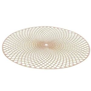 2x Gouden ronde placemats 38 cm