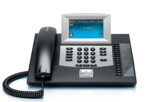 Auerswald COMfortel 2600 ISDN-systeemtelefoon Antwoordapparaat, Headsetaansluiting Touchscreen Zwart, Zilver