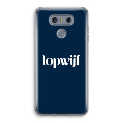 Topwijf Navy: LG G6 Transparant Hoesje