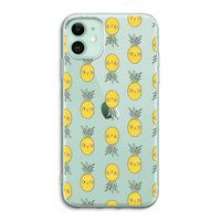 Ananas: iPhone 11 Transparant Hoesje