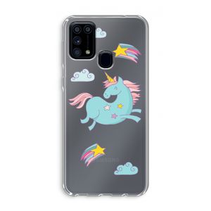 Vliegende eenhoorn: Samsung Galaxy M31 Transparant Hoesje