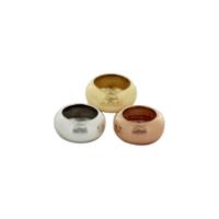 14k Tricolor Gouden Hanger Drie Ringetjes Geel Rosé Wit 5.5mm
