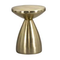 Leen Bakker - Bijzettafel Amara - 48xØ36 Cm - Metaal - Goudkleurig