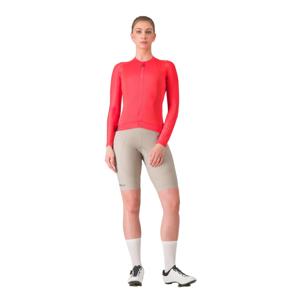 Castelli Espresso fietsshirt lange mouw rood dames XL