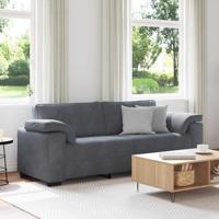 3-zitsbank 178 cm fluweel donkergrijs