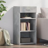 Dressoir 45x42,5x93 cm bewerkt hout betongrijs
