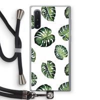 Tropische bladeren: Samsung Galaxy Note 10 Transparant Hoesje met koord