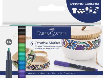 Faber Castell Creatief marker set van 6 stuks
