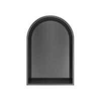 Hotbath &MORE Inbouwbox of inbouwnis Toogmodel - 30x45x10cm - Geborsteld gunmetal PVD BOW30BGP